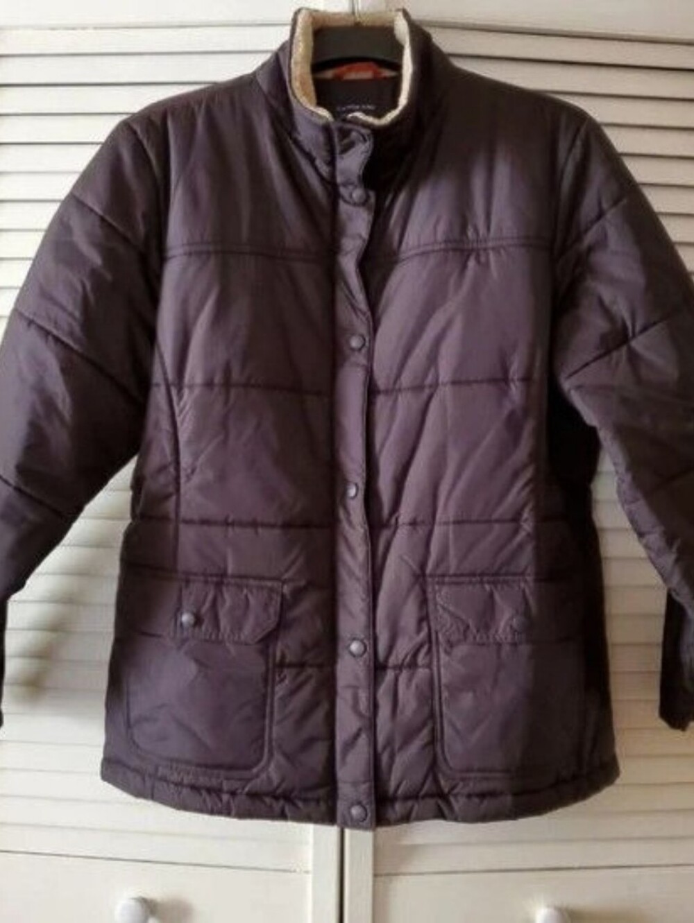 Lands End Brown Quilted Barn Jacket